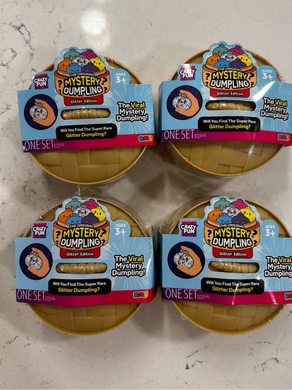 Brand new new release glitter mystery set of 4 RMS Mystery dumplings